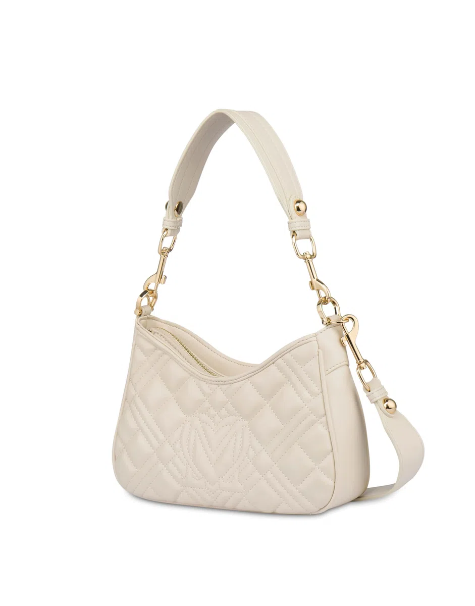 Love Moschino BORSA QUILTED PU AVORIO