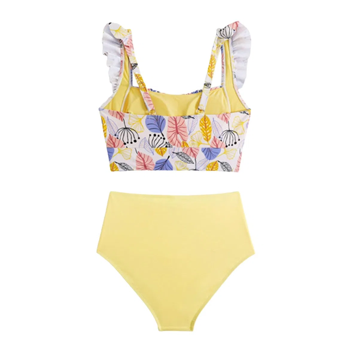 Costume Due Pezzi Donna Cuvy Tankini Donna Mare Flanged Bikini SetBreast Without Brackets Costumi da Bagno Cuvy Costume Due Pezzi