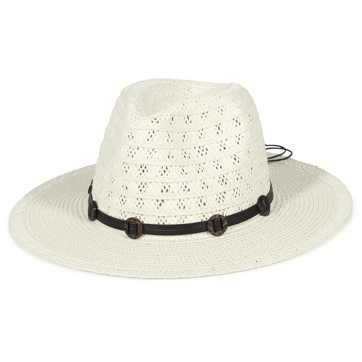 GEMVIE Panama, cappello da uomo e donna, a tesa larga, cappello di paglia Fedora, con nastro in grosgrain, cappello estivo