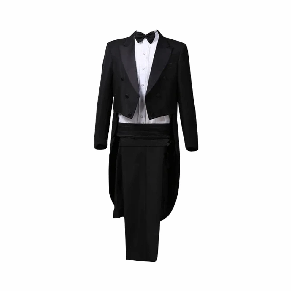 Smoking da uomo slim fit formale spettacolo magico costume tailcoat giacca Cosplay Fancy Dress giacca principe partito smoking ricamo blazer cappotti