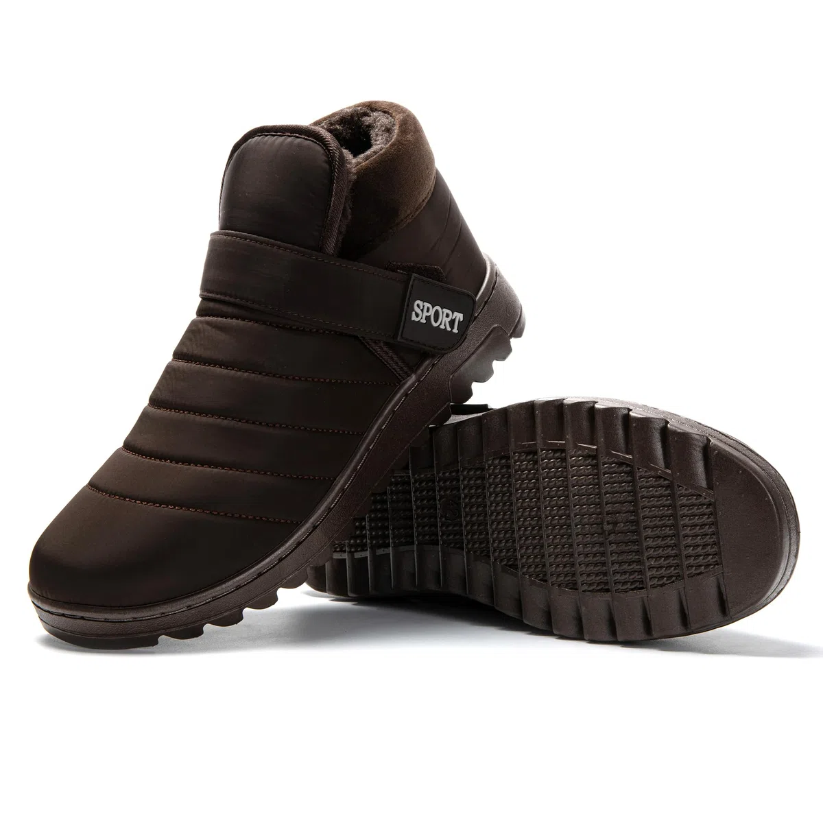 JOMIX Pantofole Stivali Invernali Uomo Ciabatte Chiuse Calde da Casa Scarpe Mocassini da Inverno Babbucce Pelose Comode