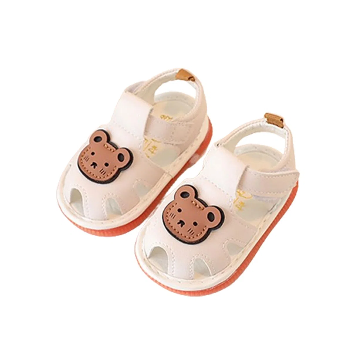 Sandali estivi per neonati e ragazze, con punta aperta, antiscivolo, scarpe primi passi per bambini