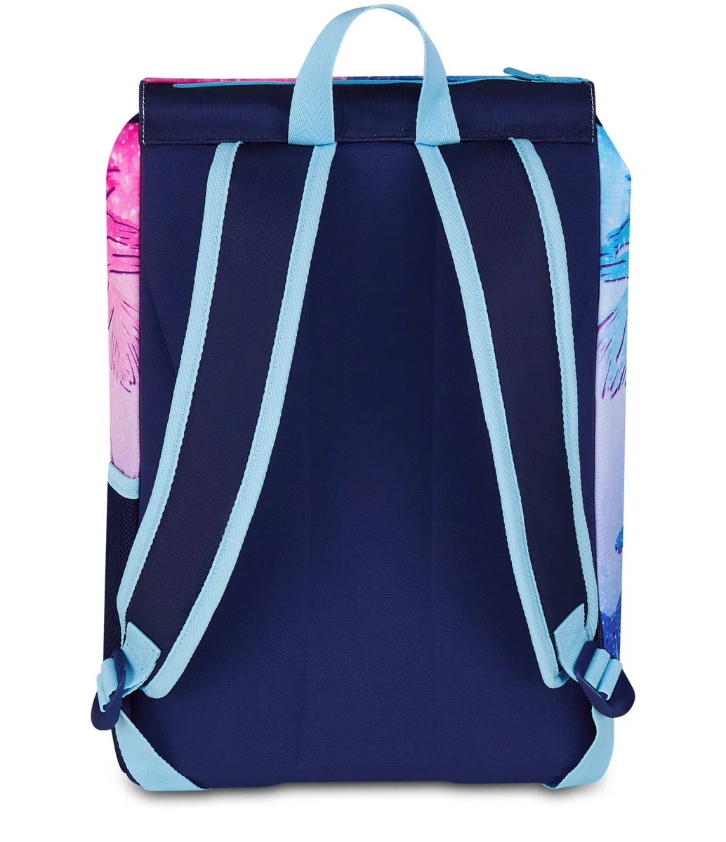 Seven Zaino Doppio Lilo & Stitch Scomparto Estensibile, Lilla, Maxi Capienza, Schienale Preformato, Bambina, Scuola Elementare