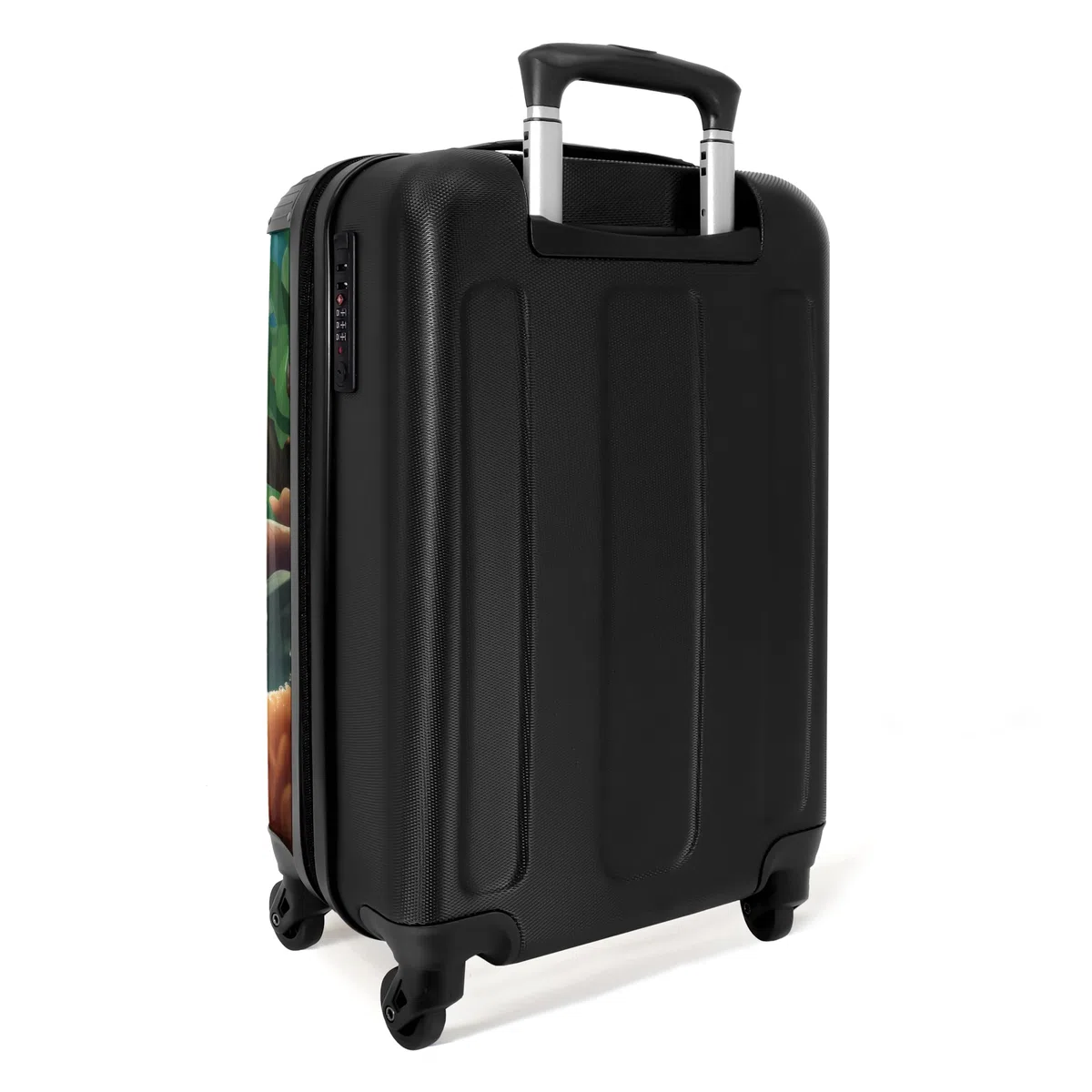 NoBoringSuitcases.com Valigia Personalizzabile Trolley Tartaruga - Blu (55x40x20 cm)