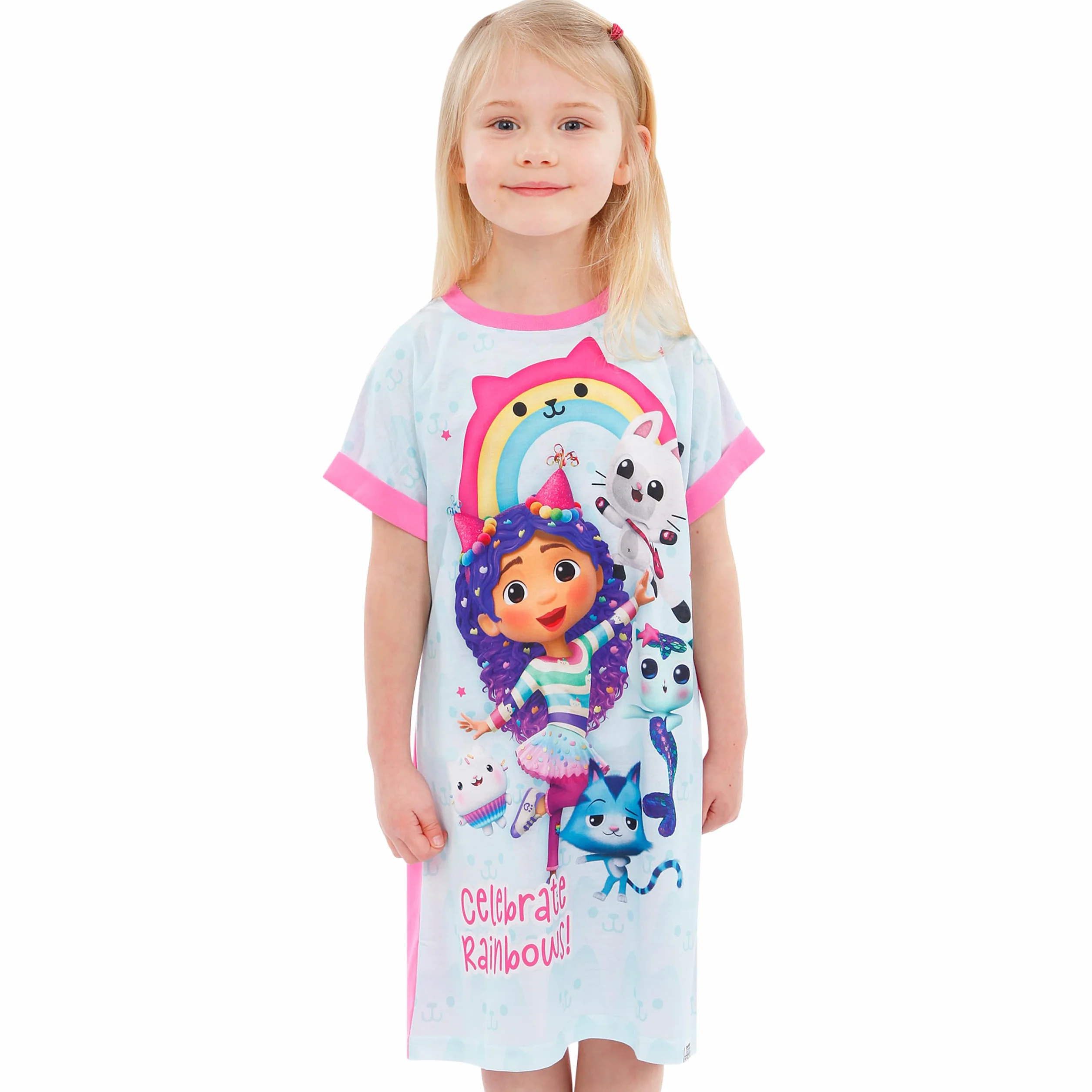 DreamWorks Gabby Dollhouse Camicia da Notte |Camicia Notte per L'Estate | Gabby Dollhouse Pigiama Ragazza