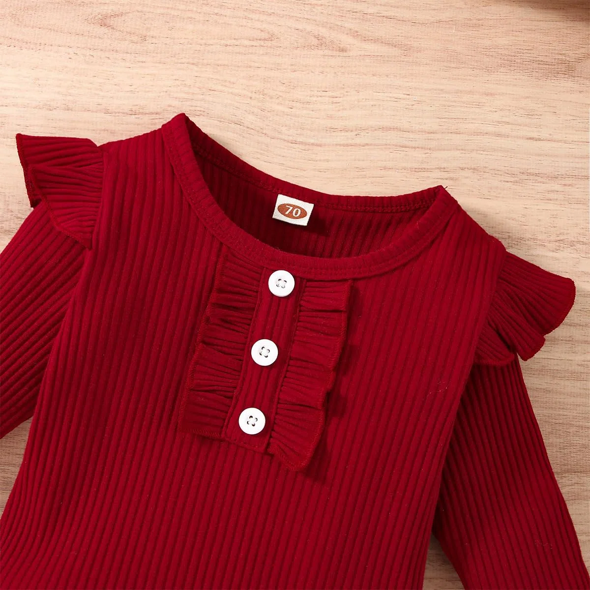 Abiti Gonna Set per Neonata Tutina con Volant a Maniche Lunghe + Gonna Scozzese con Fascia 3 Pezzi Autunnale Set di Vestitini Carini per Neonati