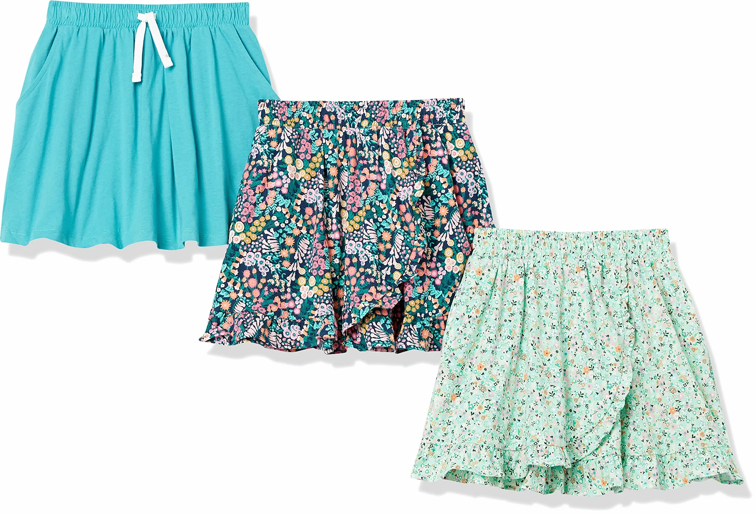 Amazon Essentials Bambine e Ragazze Skort in Maglia con Elastico in Vita E Pantaloncini Traspiranti Integrati