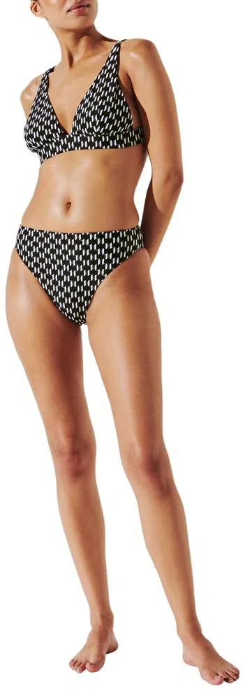 Karl Lagerfeld Donna Monogram Cheeky High Waist Bottom