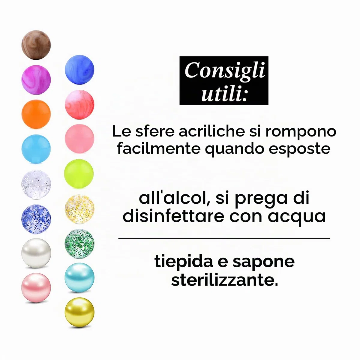 Piercing Lingua Capezzolo 14G 14mm 16mm Acciaio Chirurgico con Brillantini Palla Perla Luminosa Piercing Gioielli Donne Ragazze