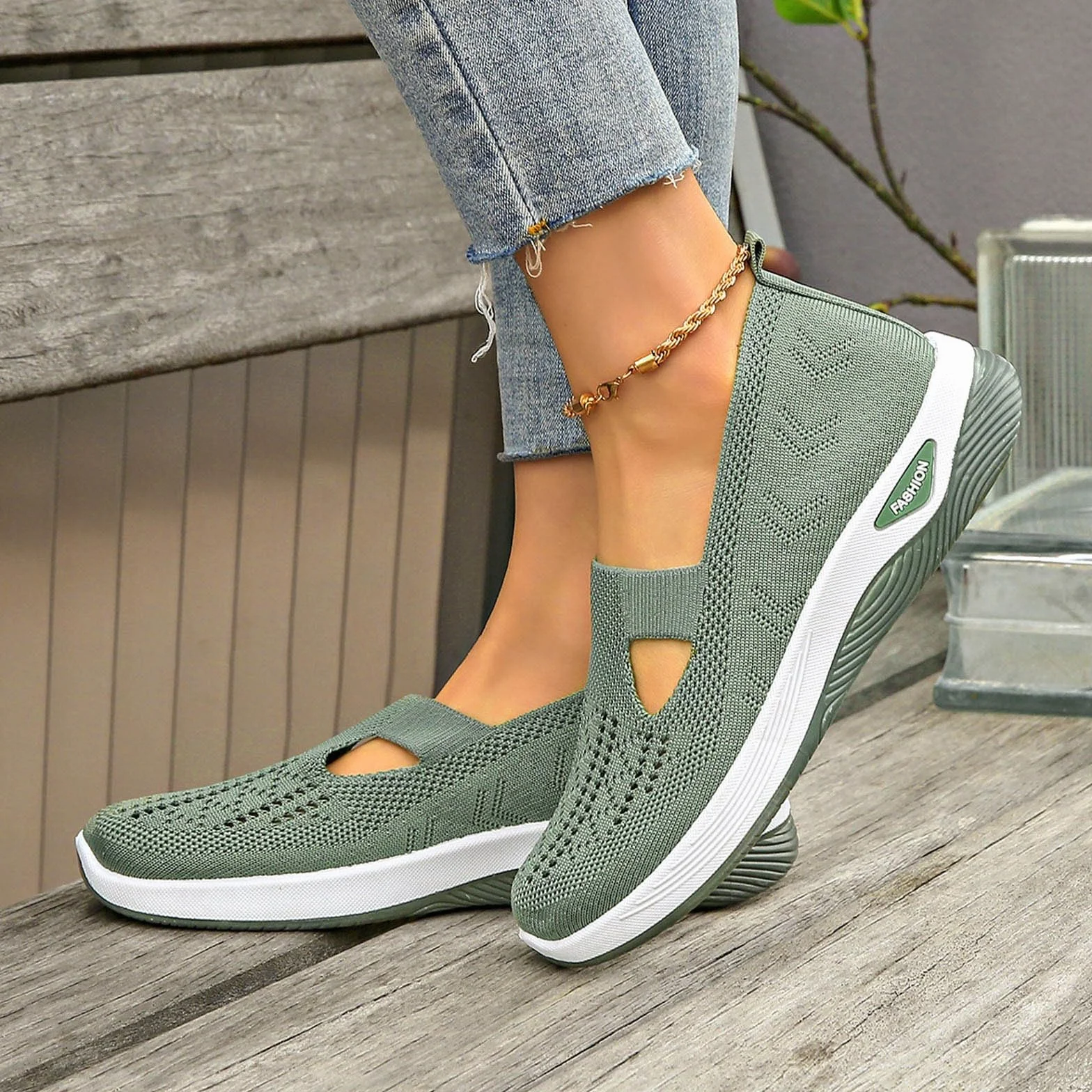 Scarpe Ortopediche Donna Senza Lacci Sneakers Estive Comode Ginnastica Scarpe Traspiranti Morbide Sportive Sneakers Leggere Antiscivolo Camminare 35-43