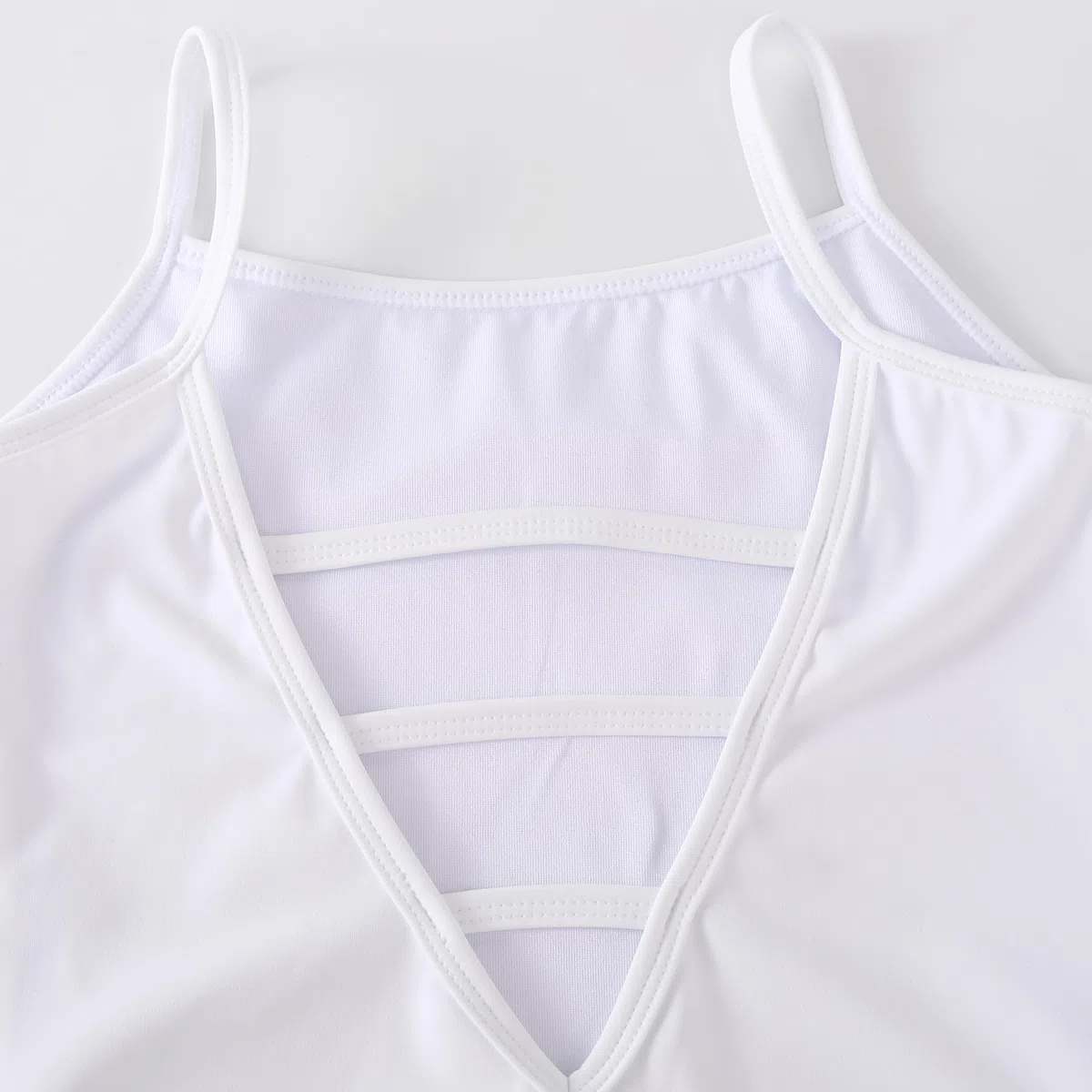 Body da Danza Bambina con Schiena a V - Body per Ginnastica Ragazze