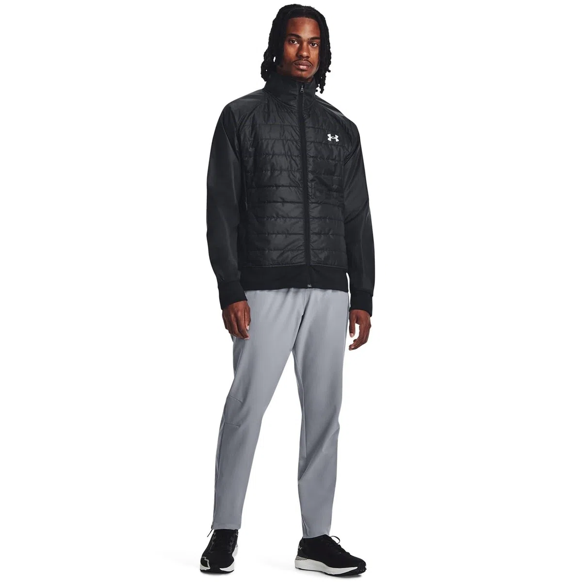 Under Armour Uomo Giacca Ibrida Da Corsa Isolata Storm, Black