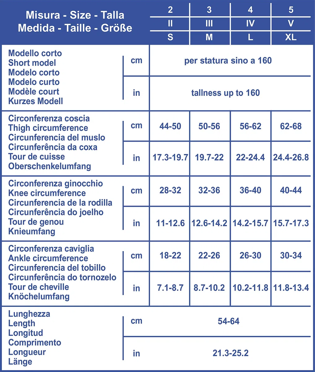 Calza Autoreggente Antitrombo, Corta 5