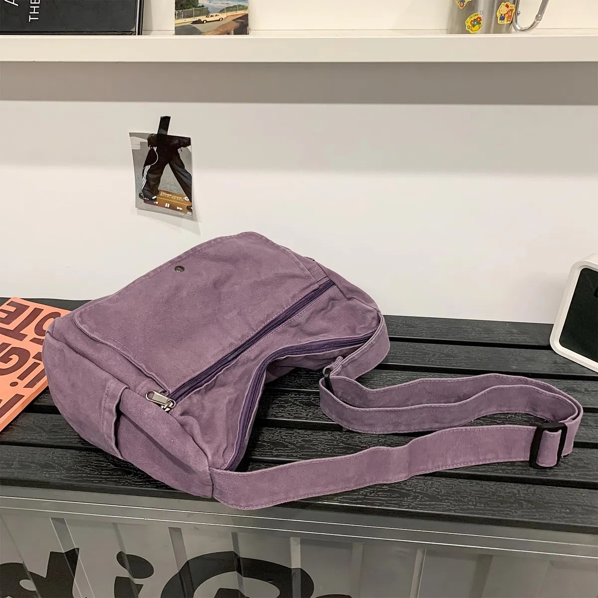 X SIM FITNESSX Borsa a tracolla in tela unisex Messenger Bag in tessuto Oxford per tutti i giorni, ufficio e viaggi