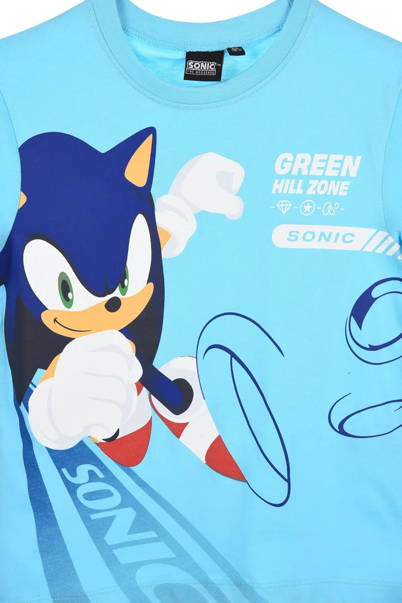 Sonic The Hedgehog T-Shirt Bambino 100% Cotone Maglietta Manica Corta Ufficiale Sega – Abbigliamento Sonic 4-12 Anni Idea Regalo