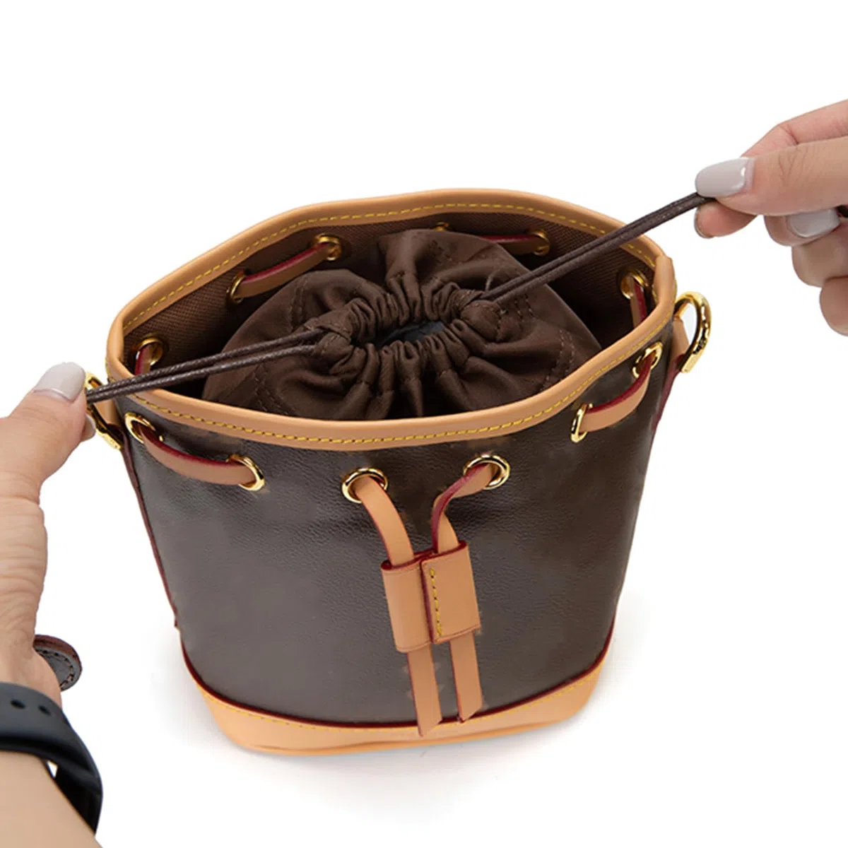Inserto organizer per borsa a tracolla con coulisse, organizer per borsa a tracolla, inserto interno in nylon