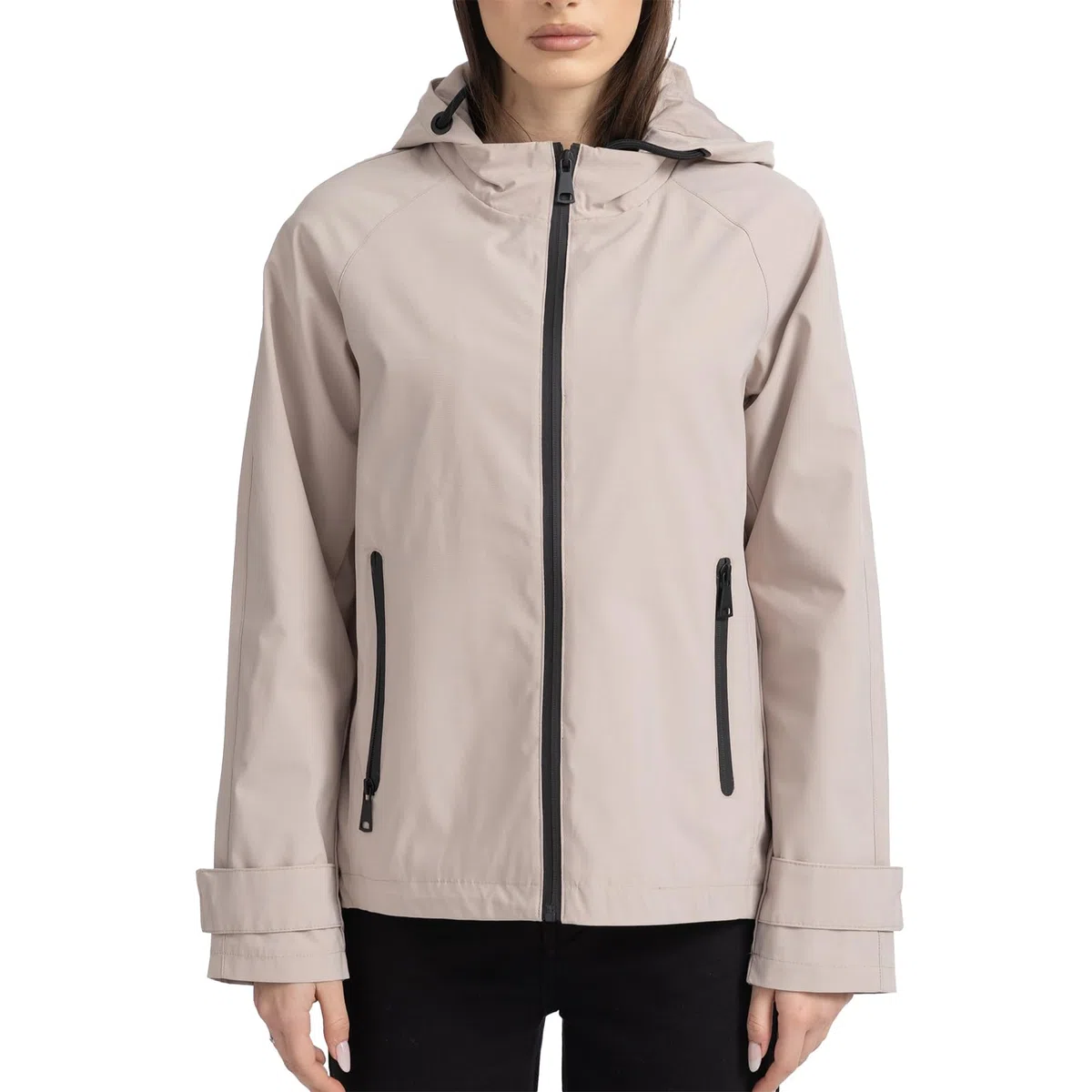 Giacca Softshell da Donna con cappuccio Giubbino Leggero Antivento