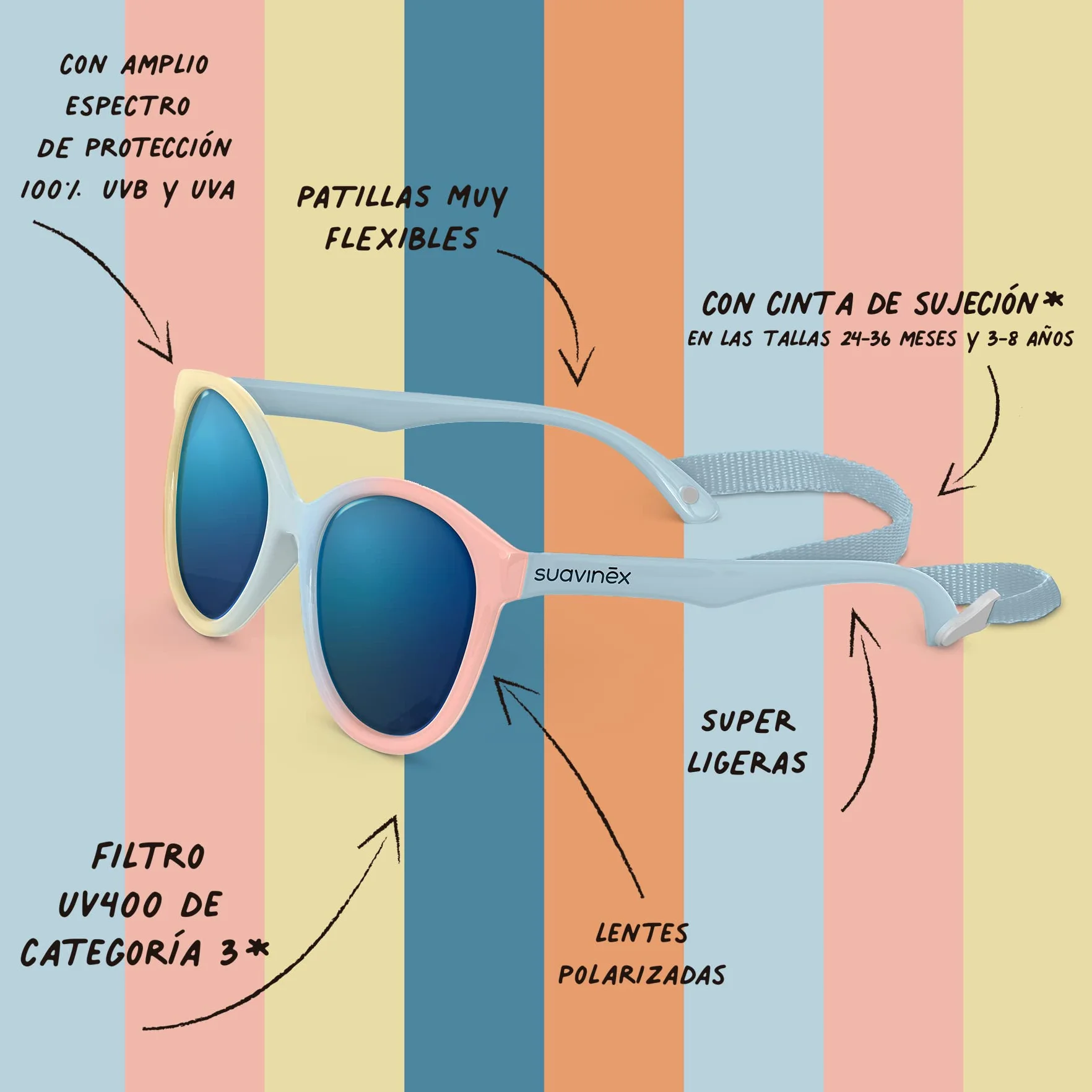 Suavinex Gafas De Sol Suavinex Occhiali Unisex - Bambini e ragazzi
