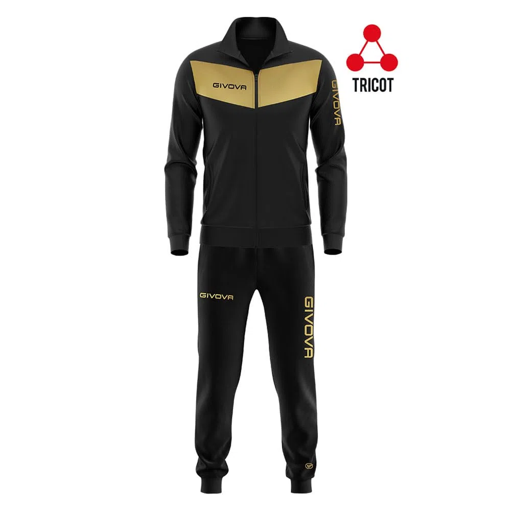 Tuta Visa TRIACETATO Nero/Oro Tg. L