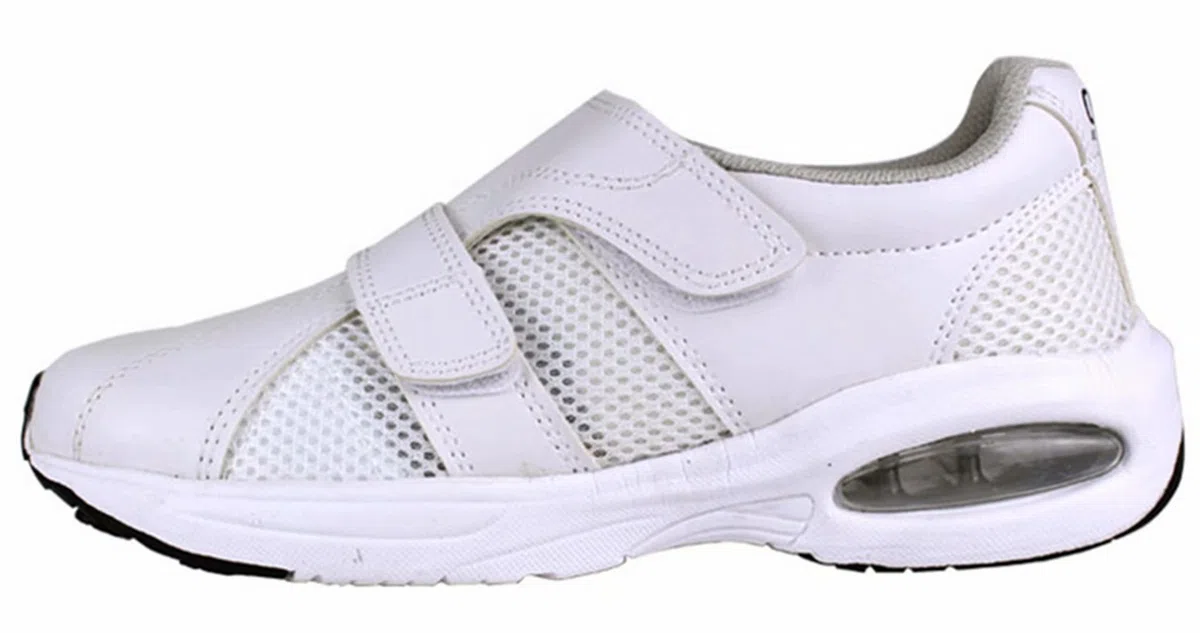 DDTX Scarpe Infermiere Uomo Donna Scarpe da Ospedale Antiscivolo Leggero e Traspirante Comodo Bianco