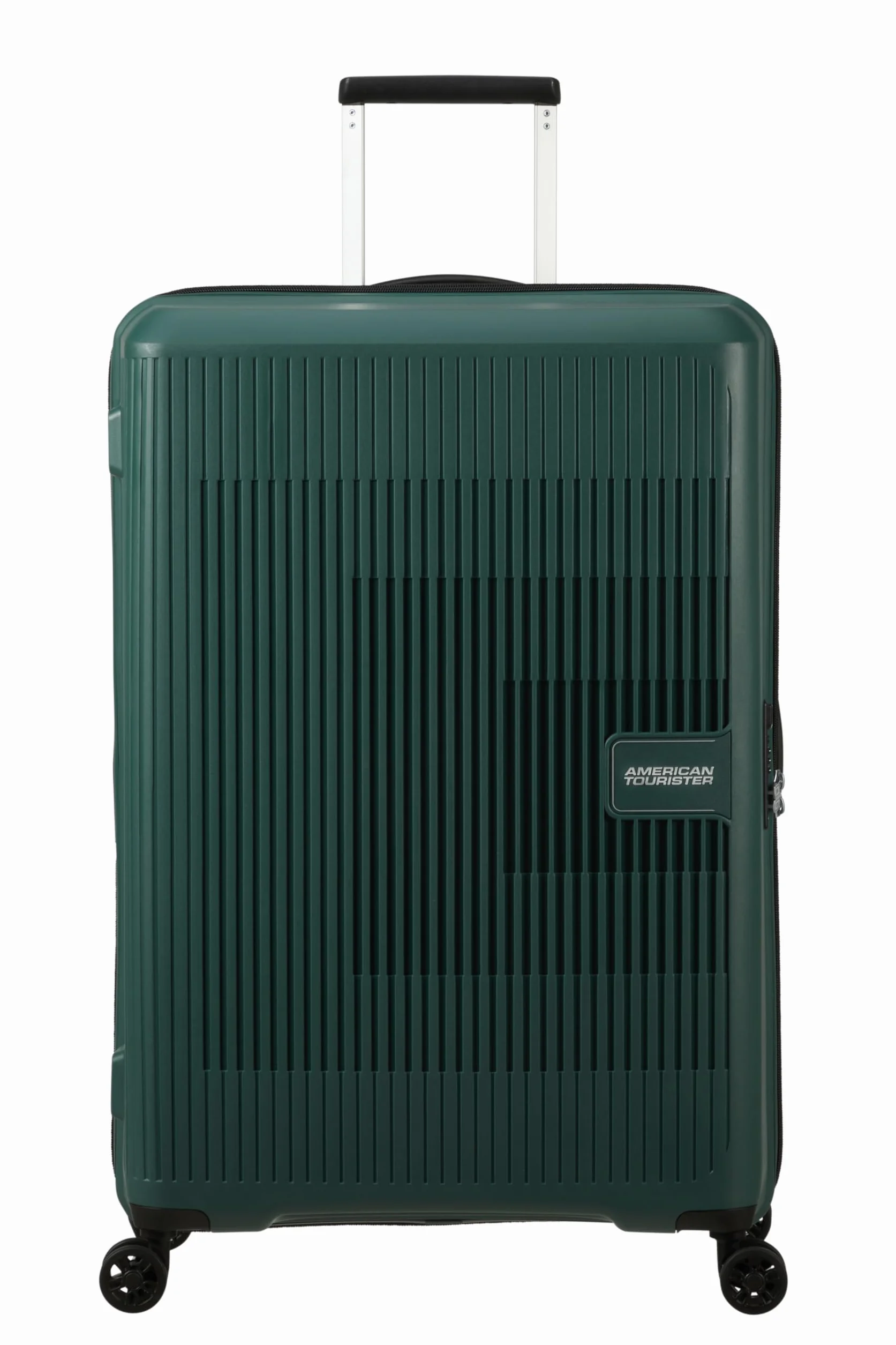 American Tourister Aerostep - Spinner L, Valigia Espandibile, 77 cm, 101.5/109 L, Verde (Foresta Scura)