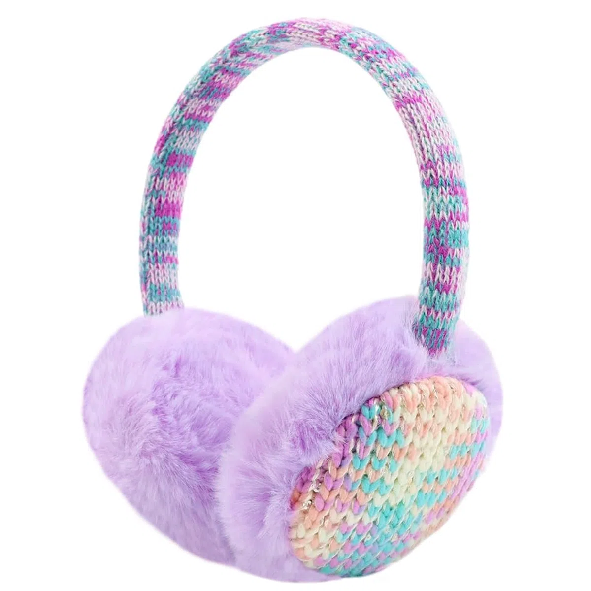 Paraorecchie per bambini per l'inverno, paraorecchie a maglia per ragazzo, imbottito morbido peluche, caldo paraorecchie inverno per le attività all'aperto