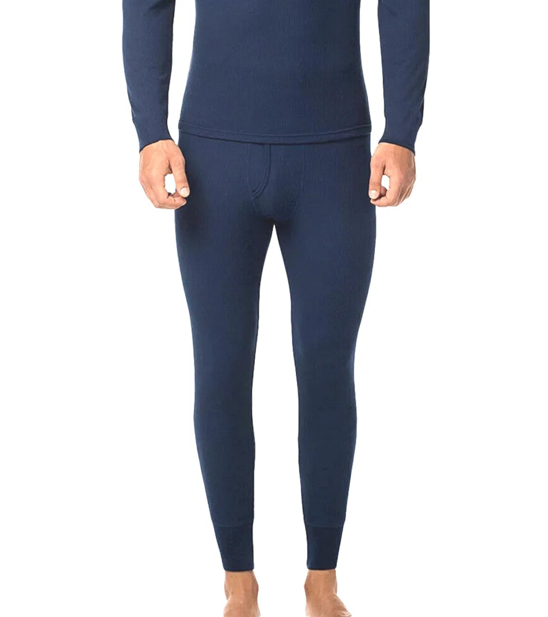 BestSale247 Mutande termiche da uomo, lunghe e morbide, in pile caldo, invernale, biancheria intima da sci, cotone
