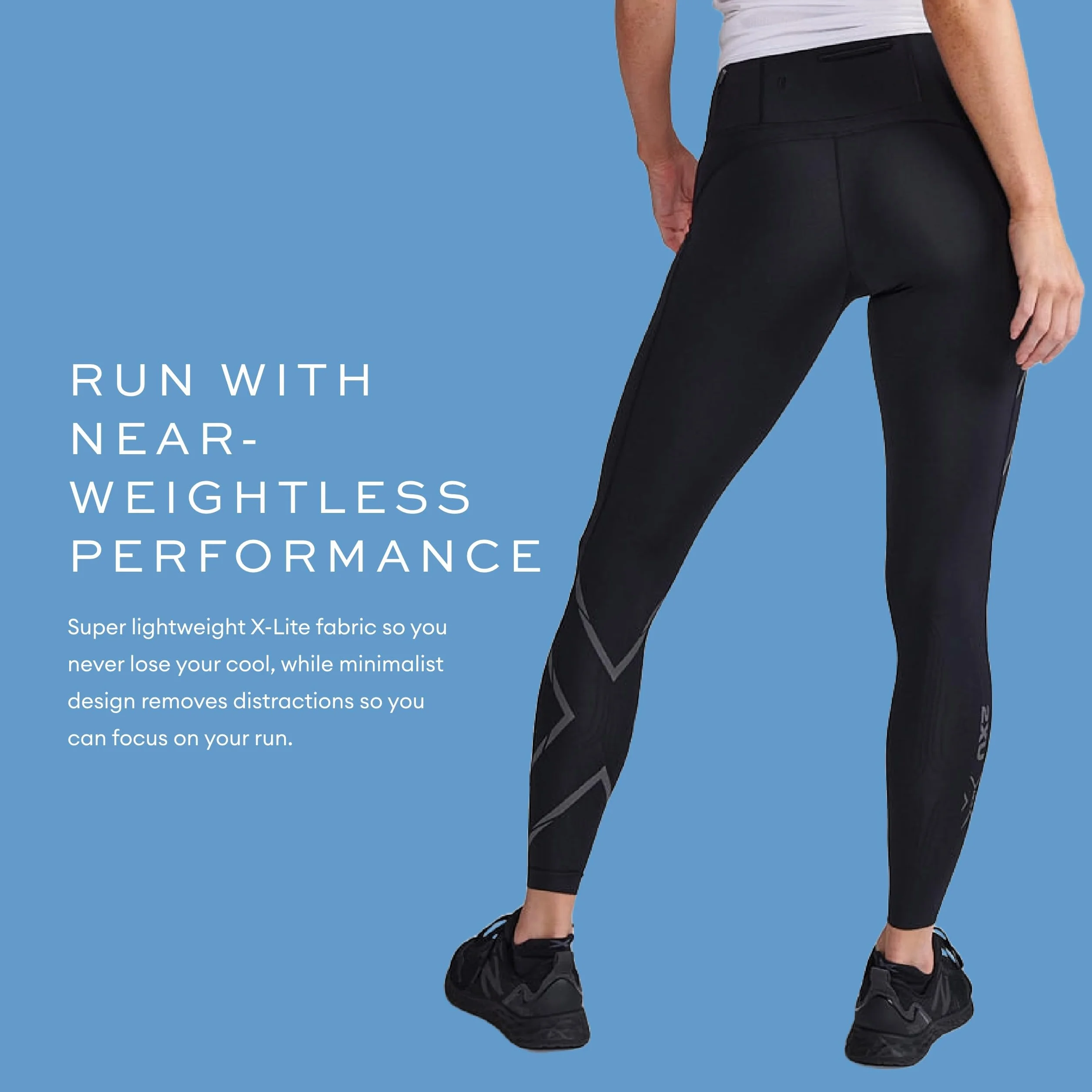 2XU - Light Speed Mid-Rise Compression Tights, Leggings Donna
