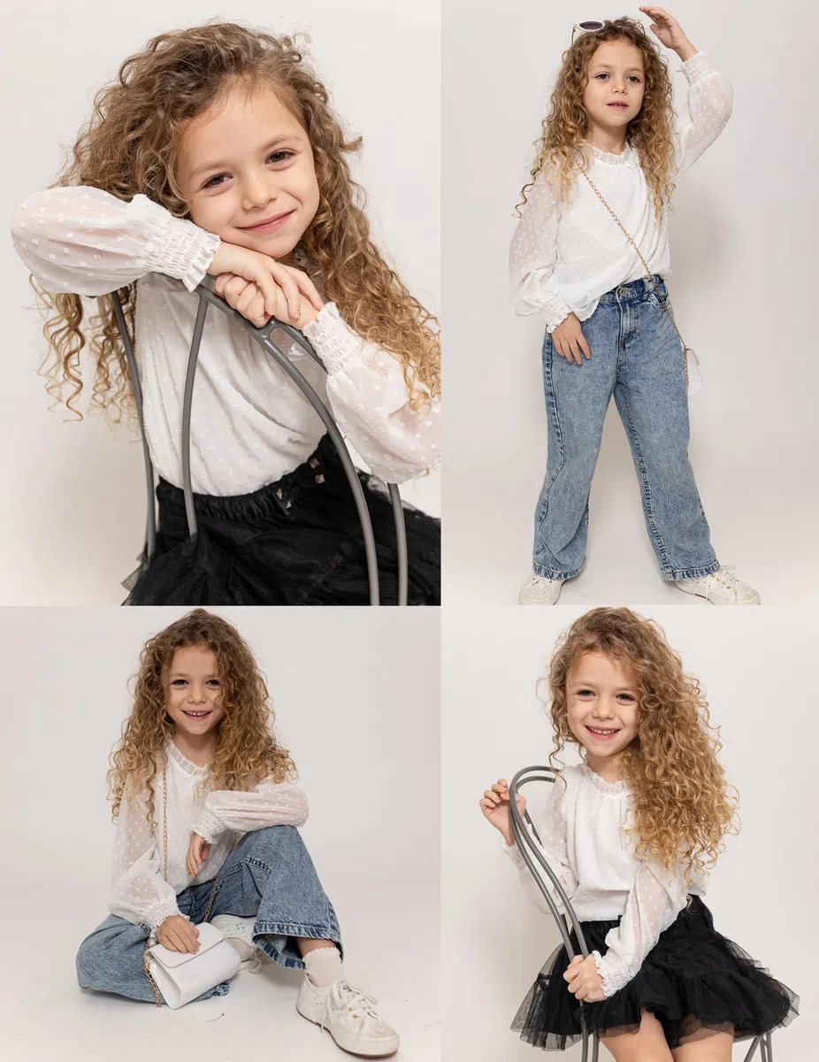 Arshiner Ragazze Camicie a Maniche Lunghe Chiffon Maglietta Bambine Punto Scollatura Sgualcita Tshirt Elegante Moda Autunno Inverno Manica Lunga per Ragazza 4-13 Anni