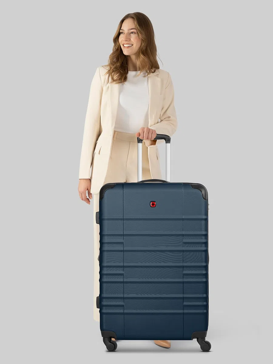 WENGER Amplar Evo Parent, blu navy, Koffer L + (75 cm), Bagaglio rigido