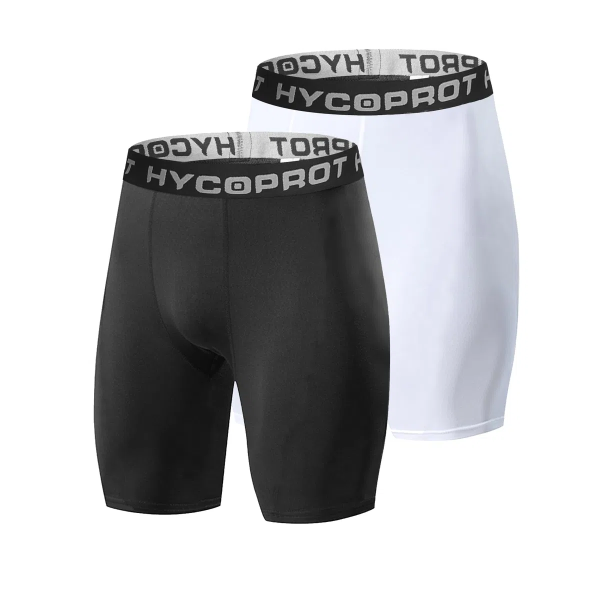 HYCOPROT Pantaloncini Compressione Uomo Corti da Palestra Asciugatura Rapida e Traspiranti Pantaloncini da Corsa Shorts Base Layer per Running Allenamento