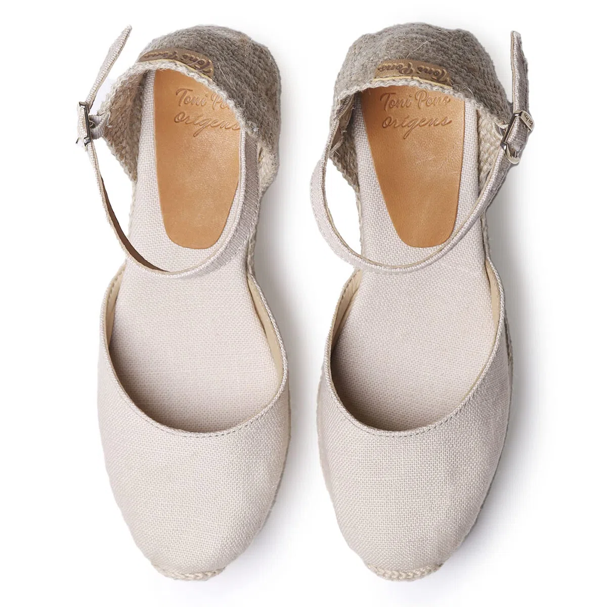 Toni Pons Laia-NT - Espadrillas vegane con Zeppa da Donna realizzate in Lino.
