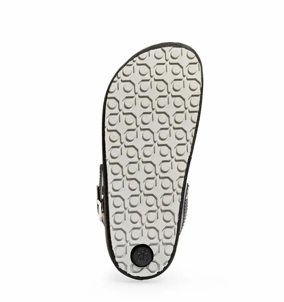 Abeba 9252 – 36 Rubber Scarpe pettine, Nero, 9252-43