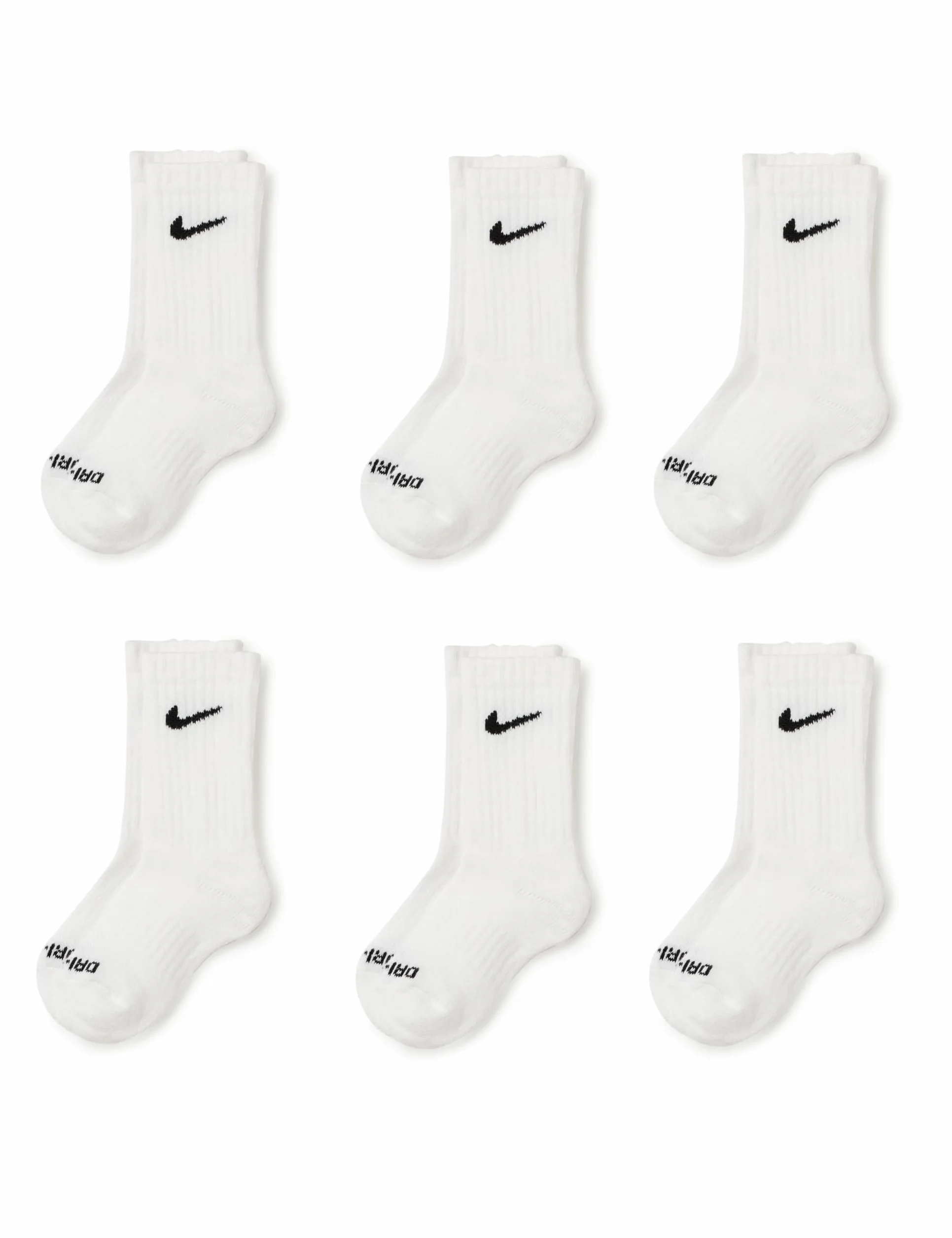 NIKE Everyday Cushion Crew 6 Pair Calzini Unisex - Bambini e ragazzi