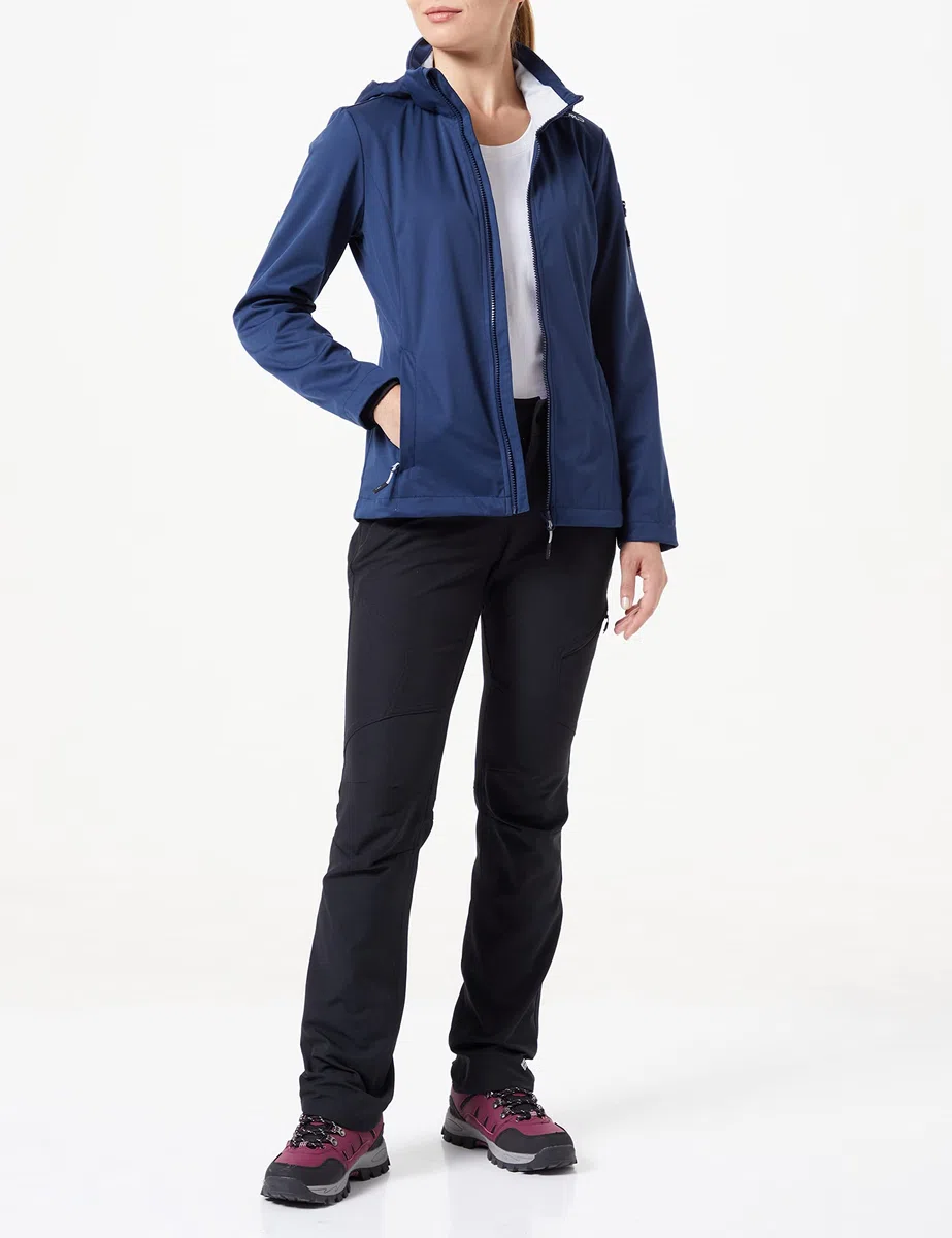CMP Giacca Donna in Light Softshell con cappuccio staccabile 39A5016