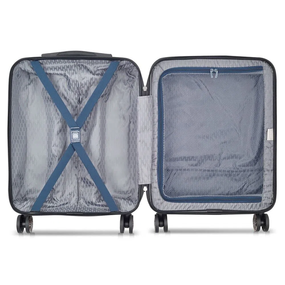 DELSEY PARIS Meteor - Valigetta per cabina sottile, 4 ruote doppie, 55 cm, unisex, per adulti, viola 08 (viola), 55 cm