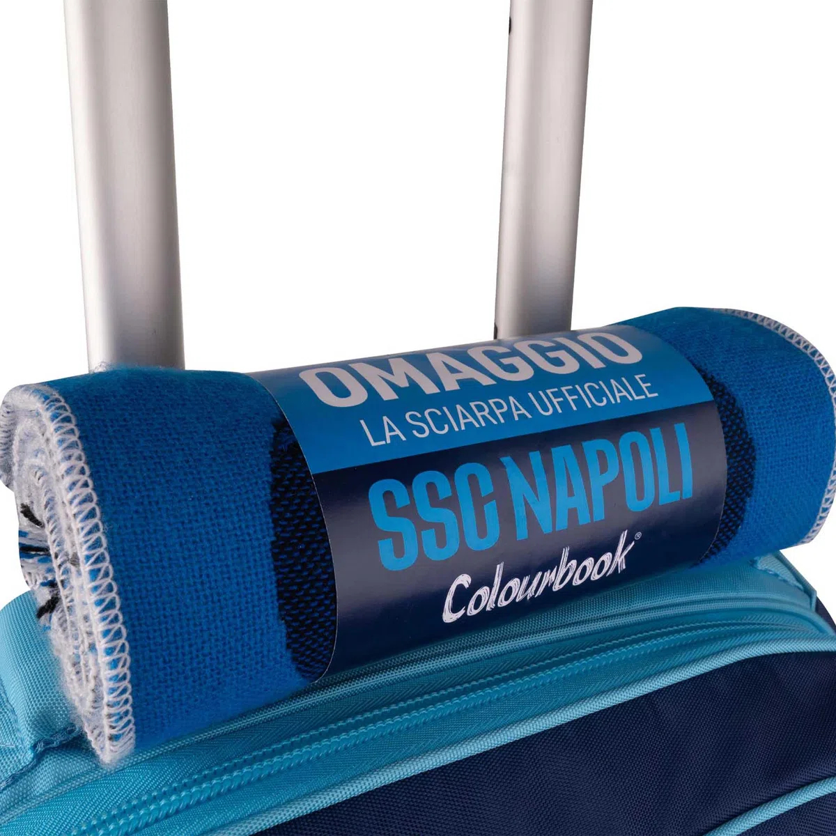 Colourbook Zaino Trolley Scuola SSC Napoli Trasporto Leggero E Versatilità Zaino E Trolley Con Scocca Antiurto Capienza 42 Litri Licenza Ufficiale