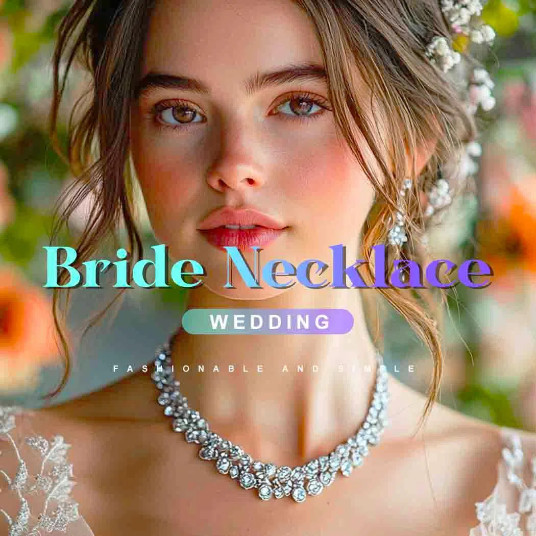 Set di gioielli da sposa in argento con strass, collana, bracciale, orecchini con cristalli scintillanti, adatti per l'anniversario di matrimonio per donne e ragazze