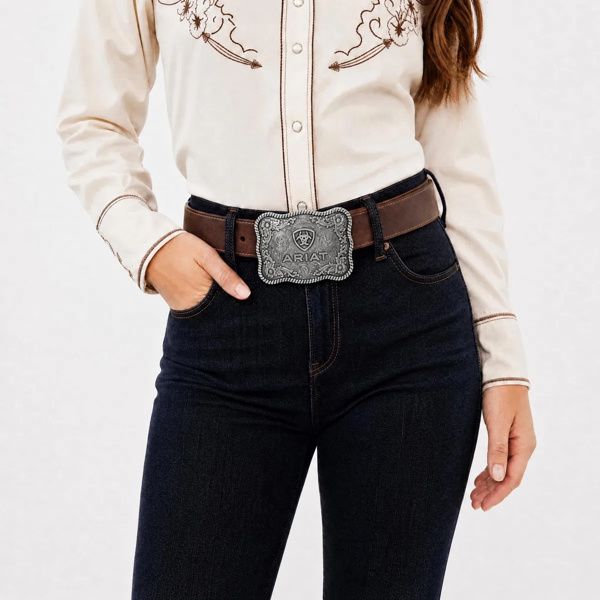 Ariat Logo Belt Buckle