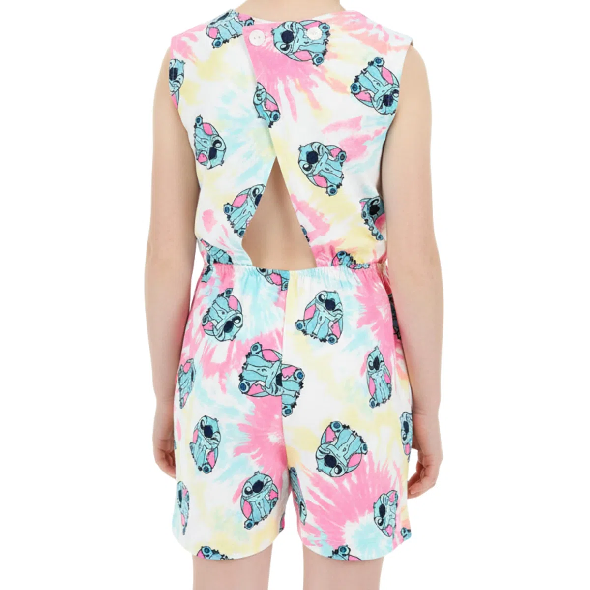 Disney Stitch Tuta per Ragazze, Set Intero in Morbido Cotone con Maglietta e Pantaloncini, Taglie 3 a 8 Anni