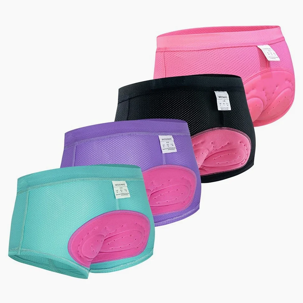 Pantaloncini Ciclismo Donna Ciclismo Biancheria intima Sport Pattern Pantaloncini Compressioni Collant per biciclette Pantaloncini Bicicletta Gel MTB Donne Pantaloncini da donna a cavallo Manodances(B