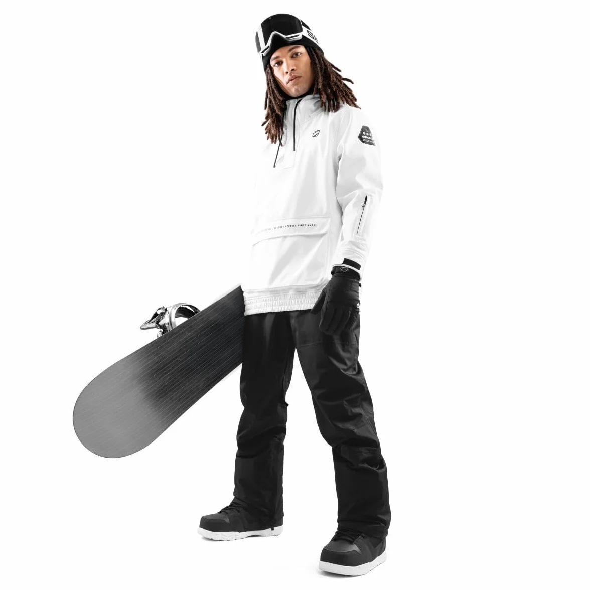 SIROKO - Giacca da Snowboard con Tasca a Marsupio W3 Antarctica