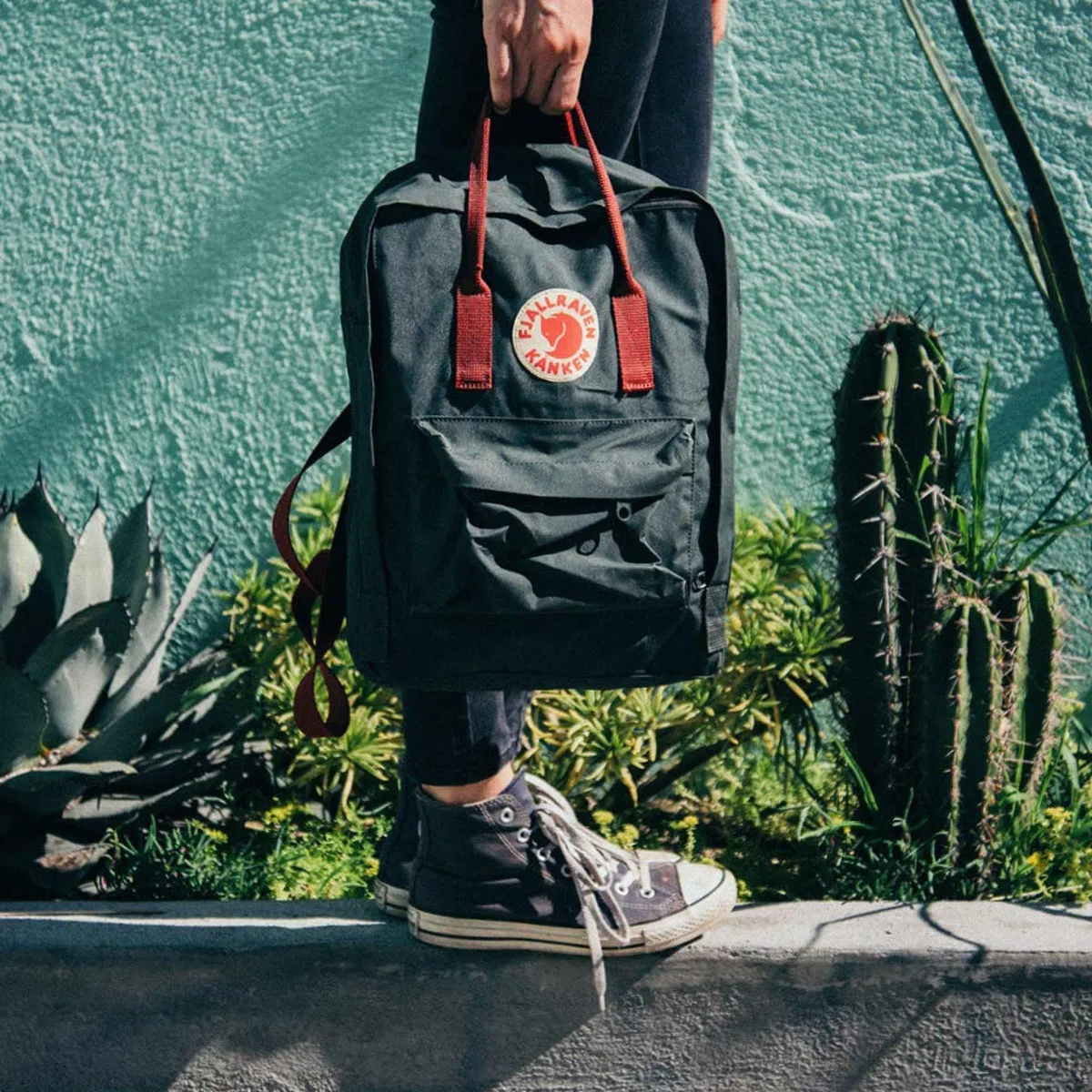 Fjällräven zaino per il tempo libero Kånken Kånken Rainbow 16L Black - Rainbow Pattern nero