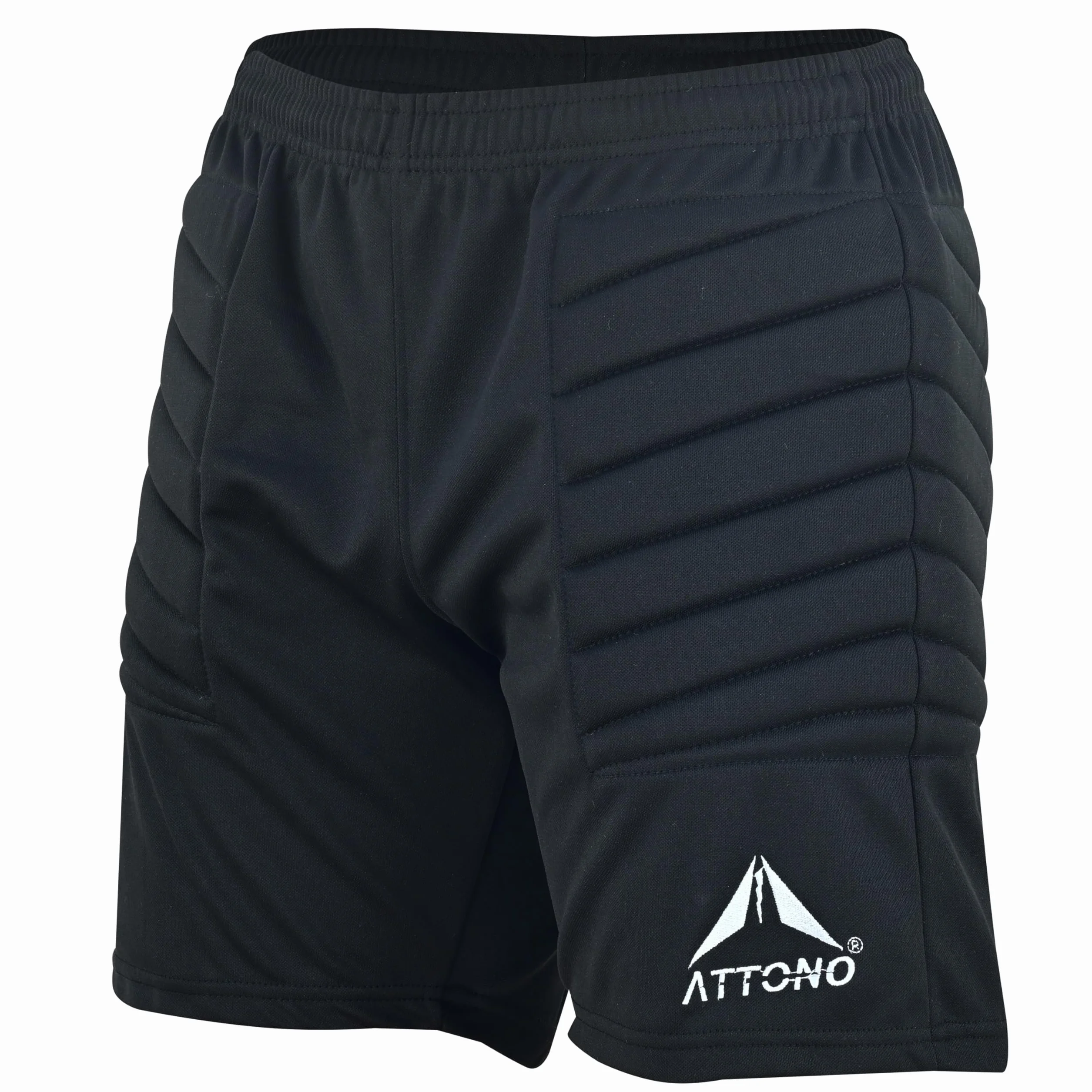 ATTONO Pantaloni corti da portiere per bambini, pantaloni da calcio, imbottiti sui fianchi