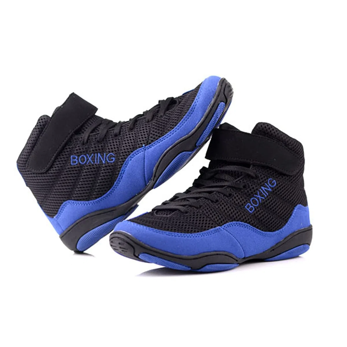 DAMANDO Scarpe da Boxe da Donna, Leggero Wrestling Sneaker Suola in Gomma Scarpe da Karate per Sparring Femminile Boxers Trainers