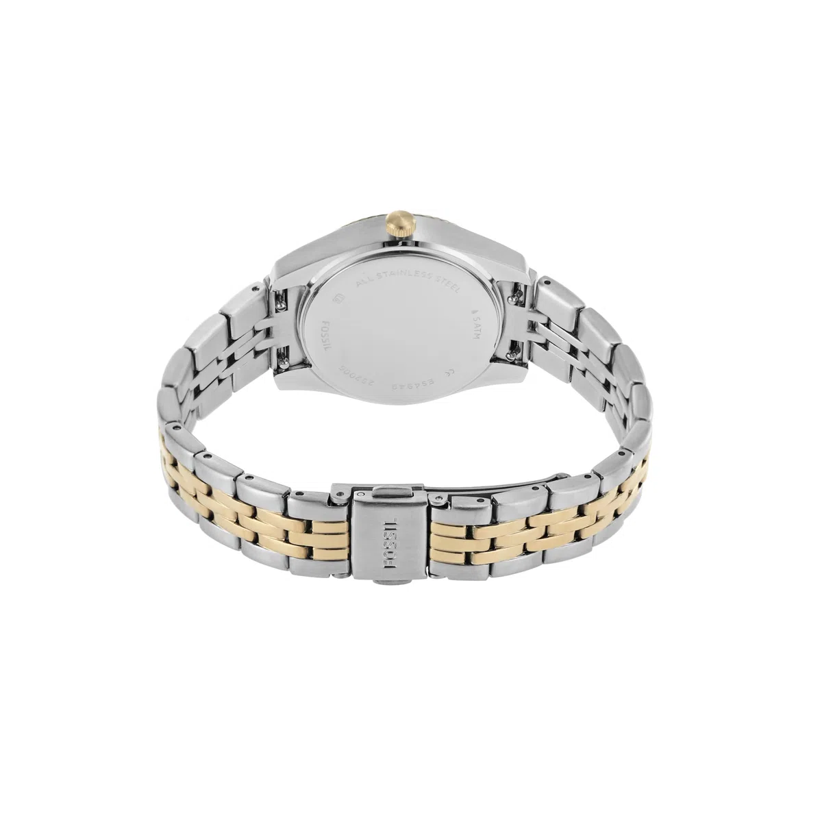 Fossil Orologio Scarlette da donna, 38 mm Movimento al quarzo con data a tre lancette e cinturino in acciaio inossidabile