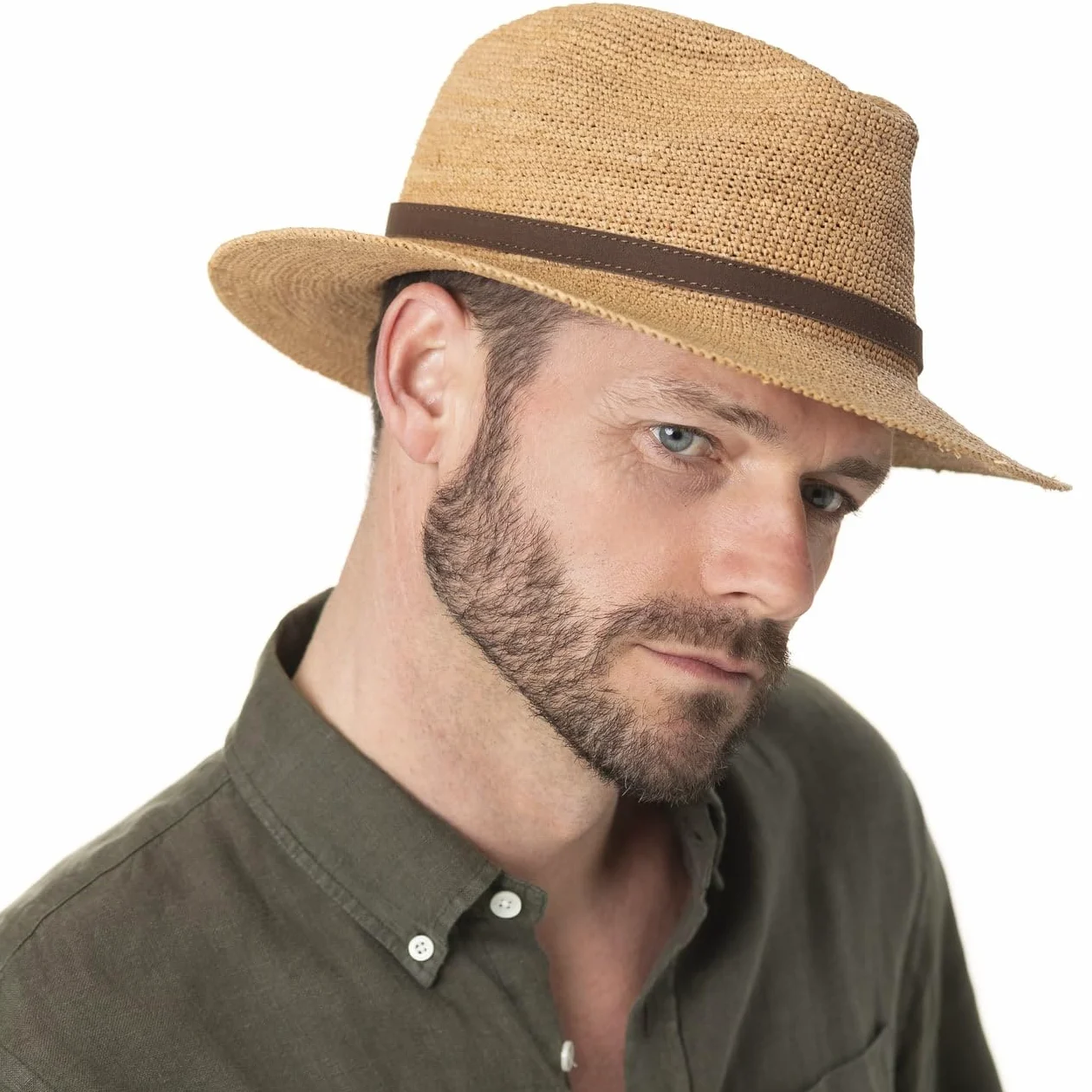 Stetson Traveller Cappello di Paglia Crochet Arrotolabile Unisex Primavera Estate