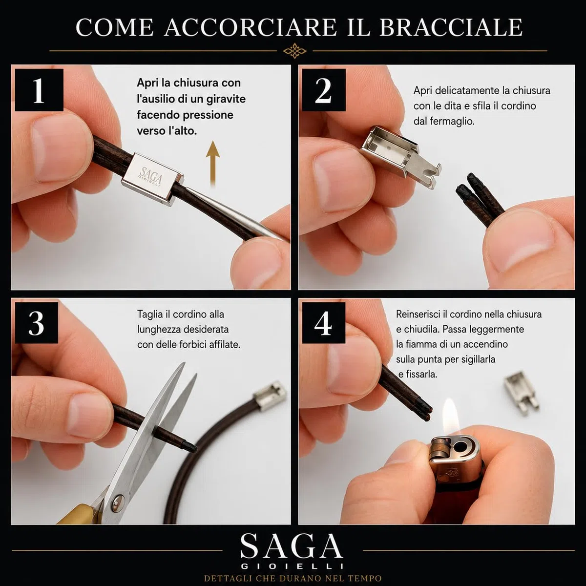 SAGA GIOIELLI® Bracciale Uomo Rosa Dei Venti Moda Nautica Acciaio