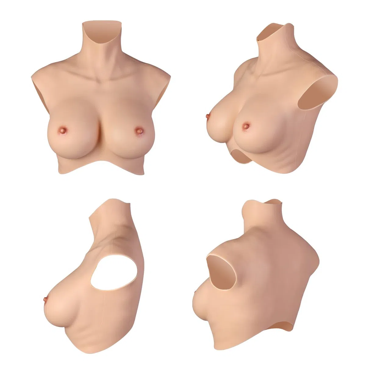 Forme del seno in silicone per crossdresser e cosplayer, supporto realistico per mastectomia, coppa E con imbottitura in cotone