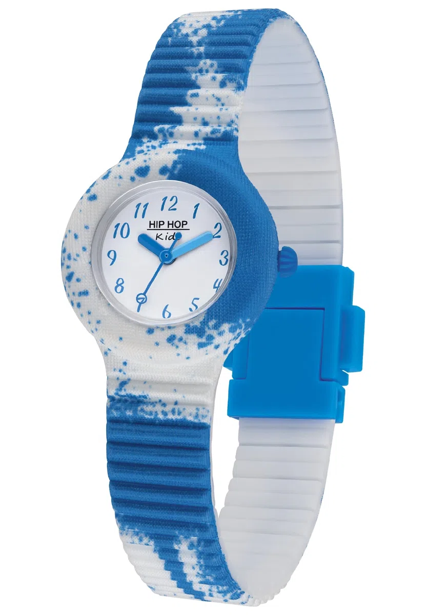 HIP HOP Orologio Bambina, Collezione KIDS FUN, Movimento Quarzo Analogico, Resistente all'acqua fino a 50 metri, Cinturino in Silicone Con Tessuto, Lunghezza regolabile, Idee regalo Bambina